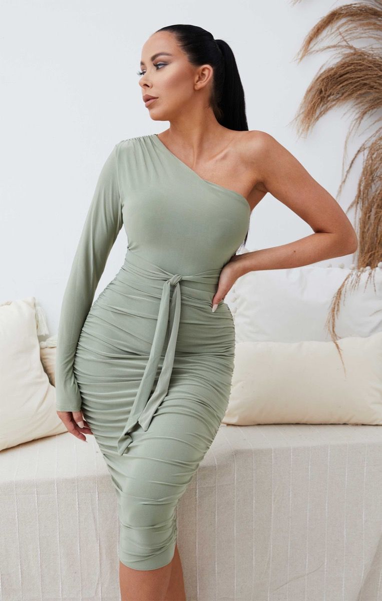 Femme luxe on sale one shoulder dress