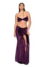 Load image into Gallery viewer, COUCOO KWAI SKIRT IN AUBERGINE
