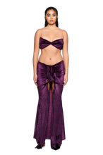 Load image into Gallery viewer, COUCOO KWAI CROP TOP IN AUBERGINE
