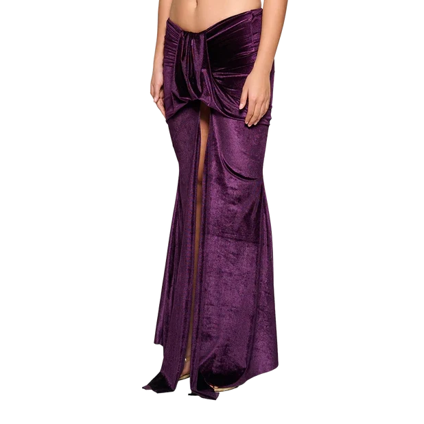 COUCOO KWAI SKIRT IN AUBERGINE