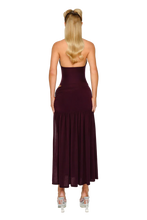 Load image into Gallery viewer, COUCOO ATACAMA KNIT DRESS IN MALBEC
