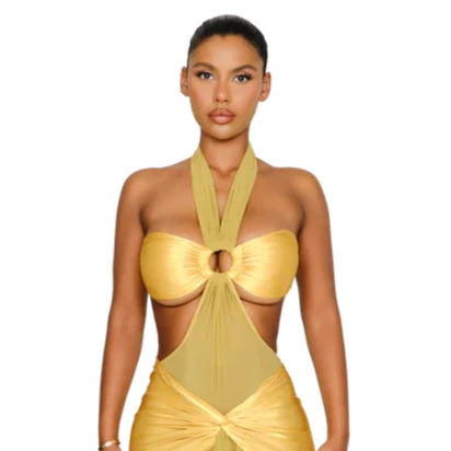 COUCOO KAKANUI BODYSUIT IN BEE POLEN